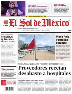 Cover of El Sol de Mexico