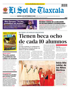 Cover of El Sol de Tlaxcala