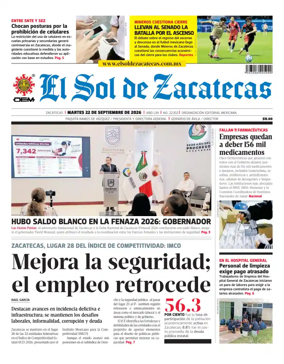 Cover of El Sol de Zacatecas