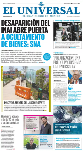 Cover of El Universal