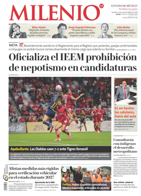 Cover of Milenio Edo de Mexico