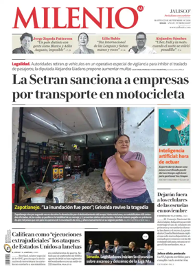 Cover of Milenio Jalisco
