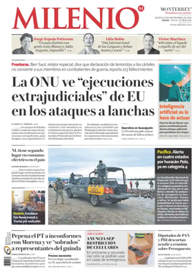 Cover of Milenio Monterrey