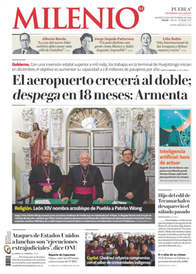 Cover of Milenio Puebla