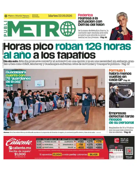Cover of Publimetro Guadalajara