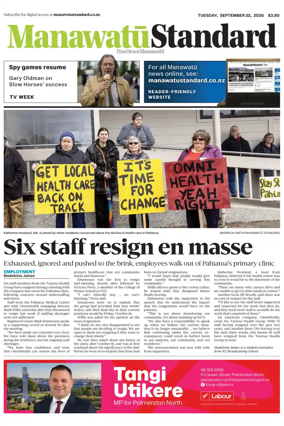 Cover of Manawatu Standard