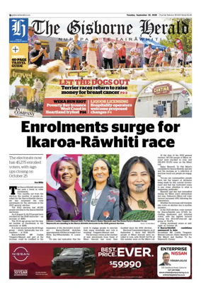 Cover of The Gisborne Herald