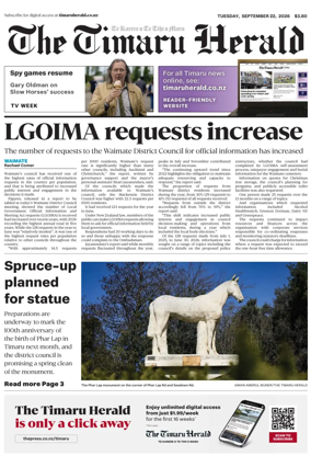 Cover of The Timaru Herald