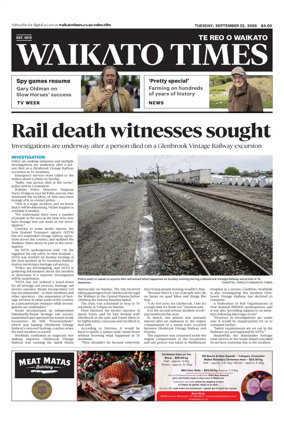 Cover of Waikato Times