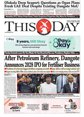 Cover of THISDAY