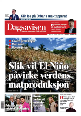 Cover of Dagsavisen