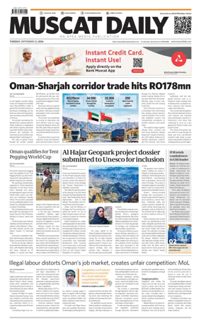 Cover of Muscat Daily