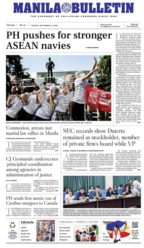 Cover of Manila Bulletin