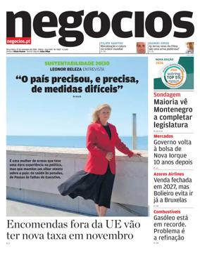 Cover of Jornal de Negocios