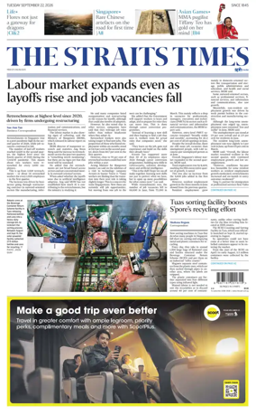 Cover of The Straits Times