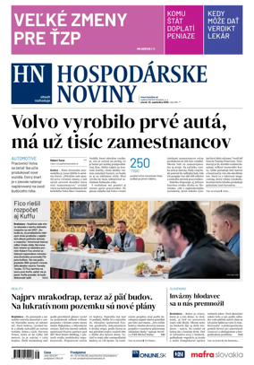 Cover of Hospodarske noviny