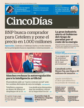 Cover of Cinco Dias
