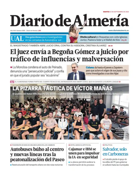 Cover of Diario de Almeria