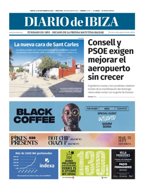 Cover of Diario de Ibiza