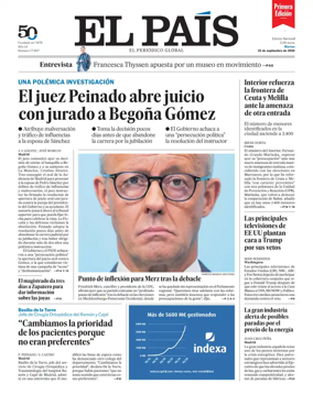 Cover of EL PAIS primera edicion