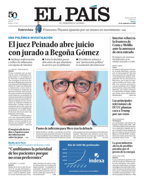 Cover of EL PAIS Valencia