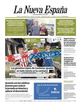 Cover of La Nueva Espana (Occidente)