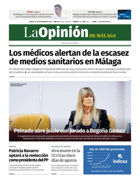 Cover of La Opinion de Malaga