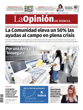 Cover of La Opinion de Murcia