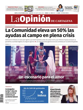 Cover of La Opinion de Murcia (Cartagena)