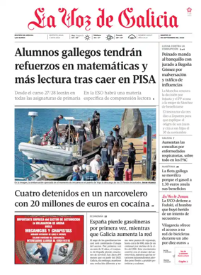 Cover of La Voz de Galicia (Arousa)