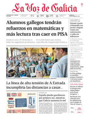 Cover of La Voz de Galicia (Deza)