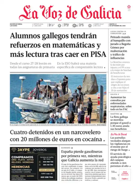 Cover of La Voz de Galicia (Ferrol)