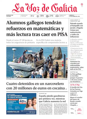 Cover of La Voz de Galicia (Vigo)