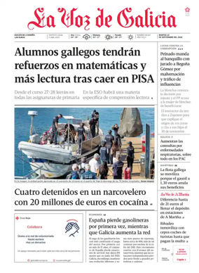 Cover of La Voz de Galicia (Viveiro)