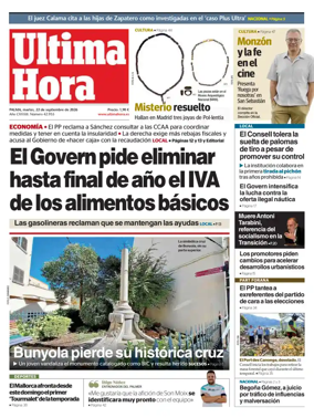Cover of Ultima Hora
