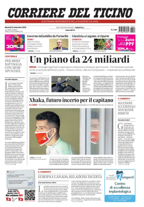 Cover of Corriere del Ticino