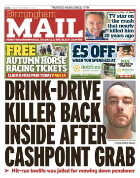 Cover of Birmingham Mail
