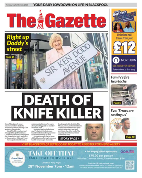Cover of Blackpool Gazette