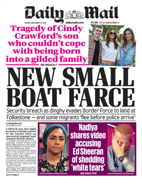 Cover of Daily Mail
