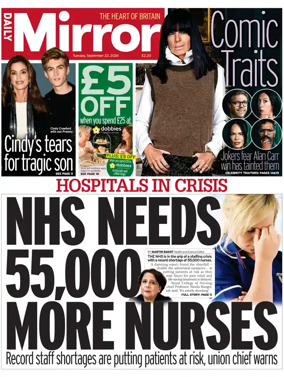 Cover of Daily Mirror