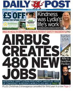 Cover of Daily Post (North Wales)