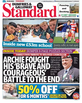 Cover of Dumfries & Galloway Standard