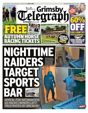 Cover of Grimsby Telegraph