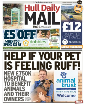 Cover of Hull Daily Mail