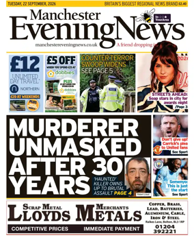 Cover of Manchester Evening News