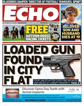 Cover of South Wales Echo