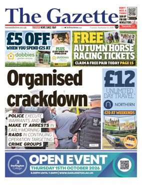 Cover of Teesside Evening Gazette