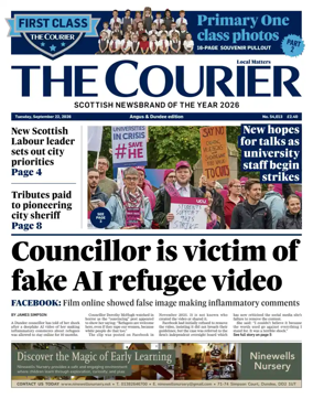 Cover of The Courier & Advertiser (Angus and Dundee)