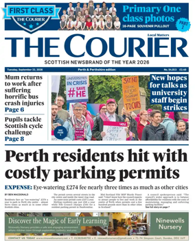 Cover of The Courier & Advertiser (Perth and Perthshire Edition)