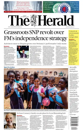 Cover of The Herald (Scotland)